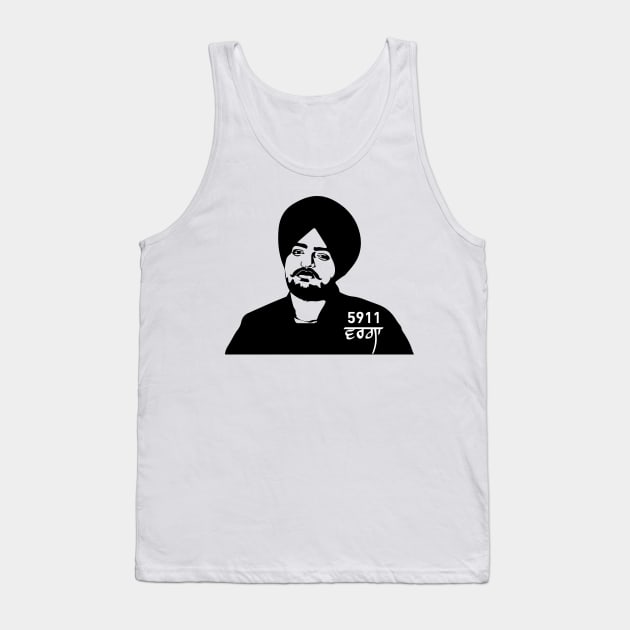 Sidhu Moose Wala Tank Top by Guri386